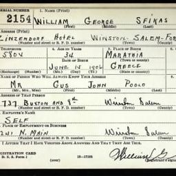World War II Draft Registration Cards
