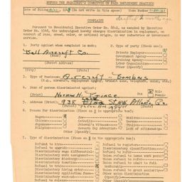 Improve alt-text: World War II Discrimination complaints